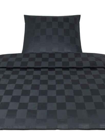 Elegante pościel bawełniana egipska Courage anthrazit 2244  200x220