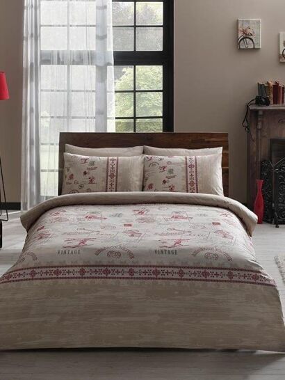 Tac pościel bawełniana Moncler red  200x220