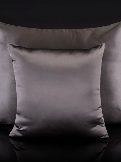 Malbery jedwabna poszewka na poduszkę grey 40x40, 40x60, 50x70, 70x80