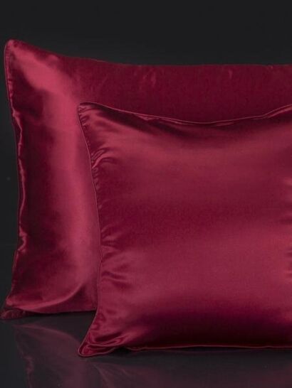 Malbery jedwabny zestaw pościeli czerwień 200X220