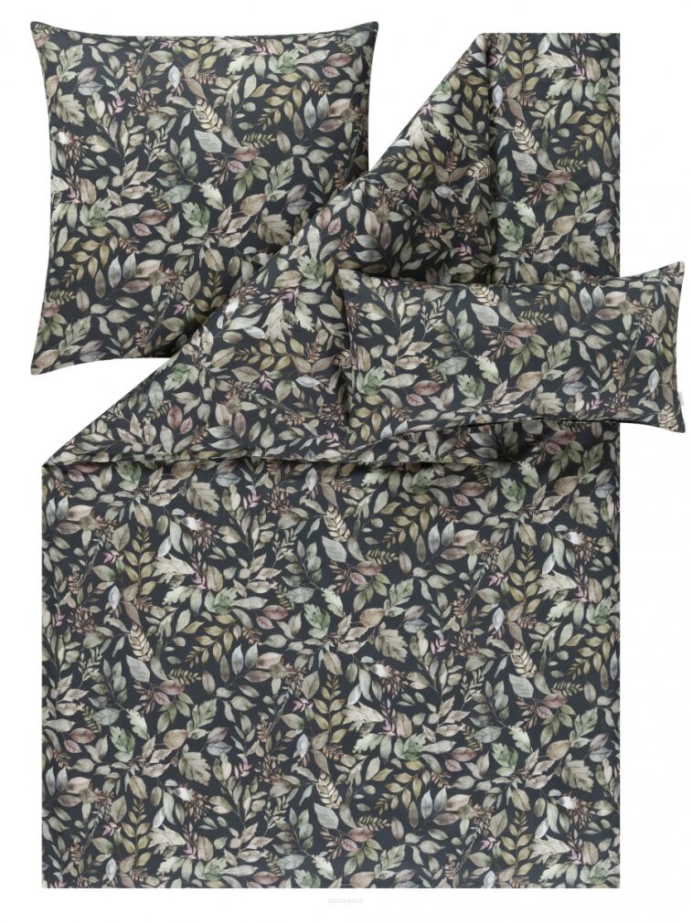 Estella mako-satin Nadia anthrazit 7956 155x200 + 2*70x80