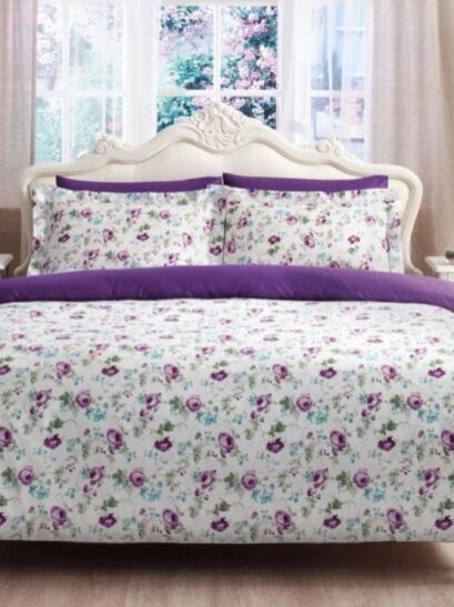 Tivolyo pościel satynowa Garden violet 200x220