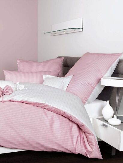 Janine mako-satyna modernClassic różowa w paski 3936 200x220