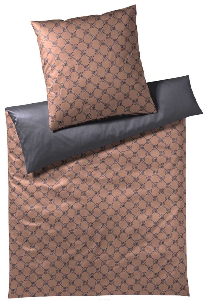 Joop mako-satin Cornflower double festive copper 4083 155x200+40x80