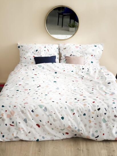 Hop pościel satynowa Terrazzo 220x200