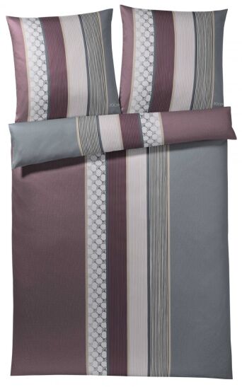 Joop pościel mako-satin Cornflower stripes deep wine 4069 200x220