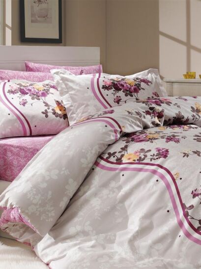 Hobby pościel bawełniana Susana lila 200x220