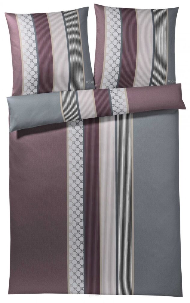 Joop pościel mako-satin Cornflower stripes deep wine 4069 135x200