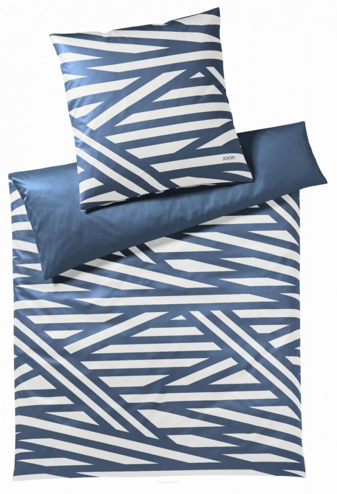 Joop pościel mako-satin Cross blau 4102 200x220