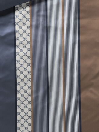 Joop pościel mako-satin Cornflower stripes deep granatowo-brązowy  4069 155x200 - 2