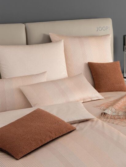 Joop poszewka mako-satin Groove orange 4107 40x80, 80x80