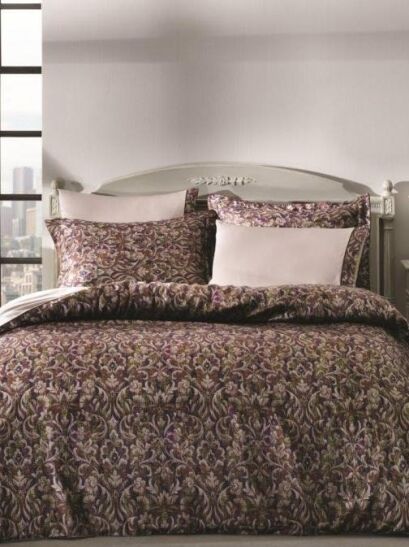 Tivolyo pościel satynowo-jedwabna Velvet bordo 200x220