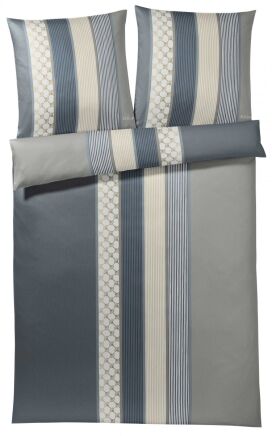 Joop pościel mako-satin Cornflower stripes deep coal 4069 200x220 - 2