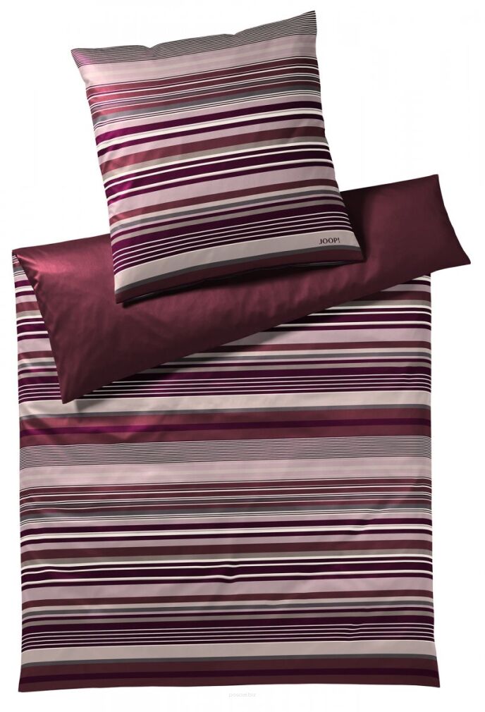 Joop pościel mako-satin Micro lines deep rose 4099 155x200